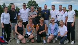 Staff relay team
