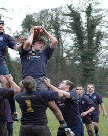 John Wright taking a lineout